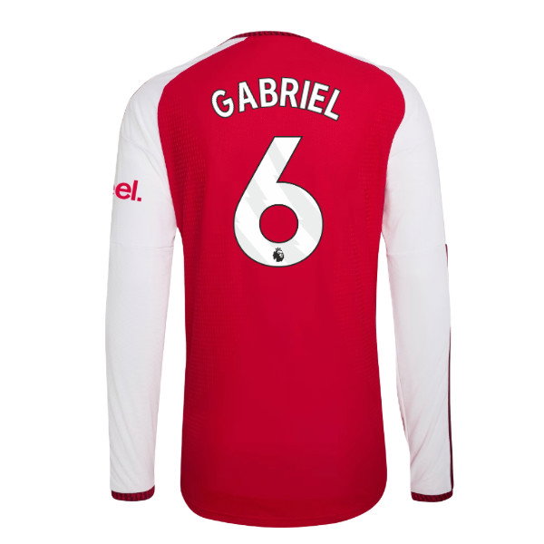 2026-2027 Arsenal Authentic Long Sleeve Home Shirt (Gabriel 6)