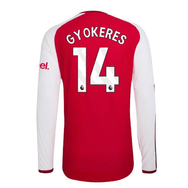 2026-2027 Arsenal Authentic Long Sleeve Home Shirt (Gyokeres 14)