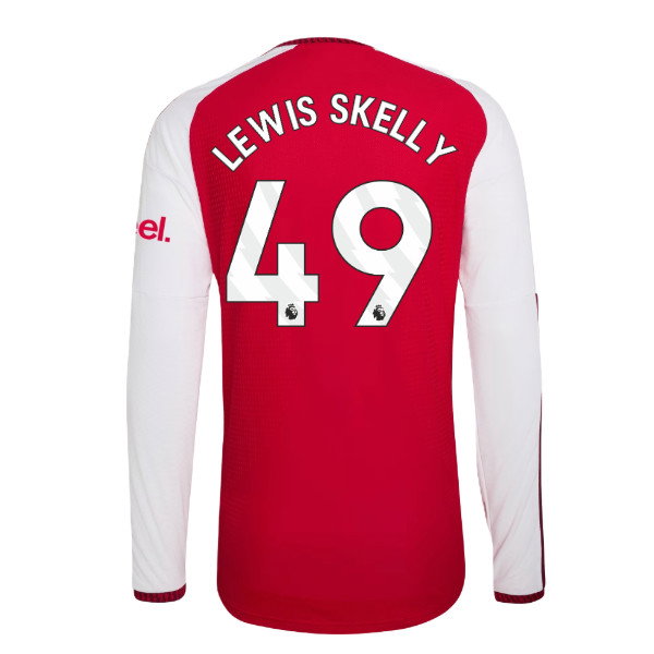2026-2027 Arsenal Authentic Long Sleeve Home Shirt (Lewis Skelly 49)