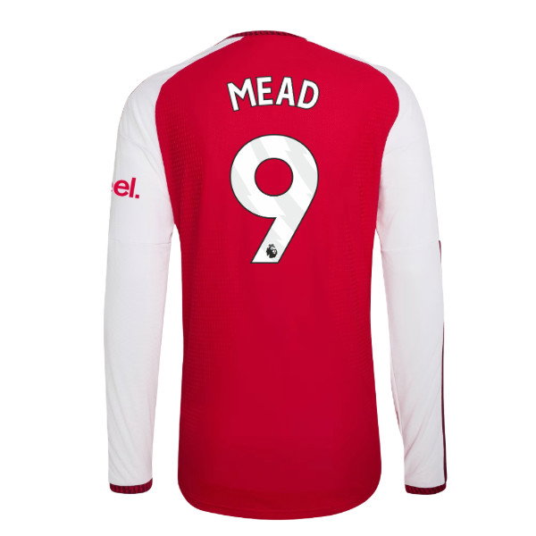 2026-2027 Arsenal Authentic Long Sleeve Home Shirt (Mead 9)