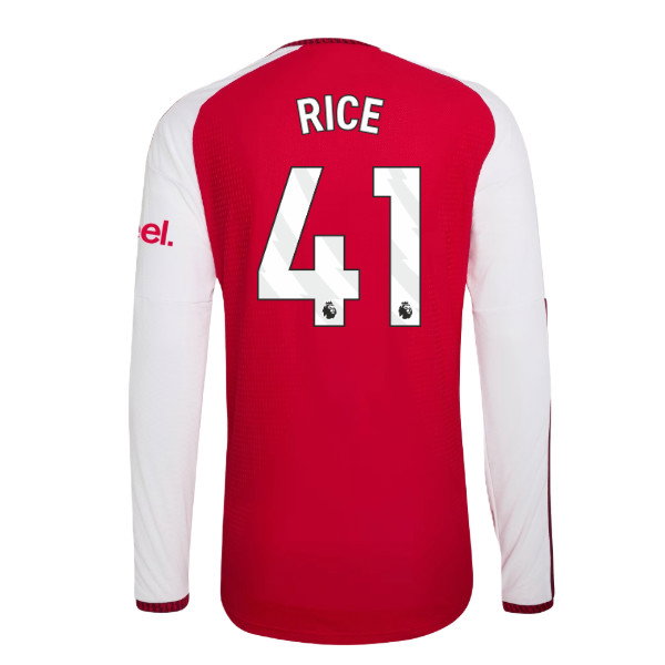 2026-2027 Arsenal Authentic Long Sleeve Home Shirt (Rice 41)