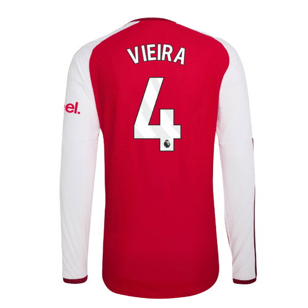 2026-2027 Arsenal Authentic Long Sleeve Home Shirt (Vieira 4)