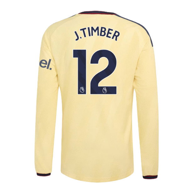 2026-2027 Arsenal Authentic Long Sleeve Third Shirt (J.Timber 12)