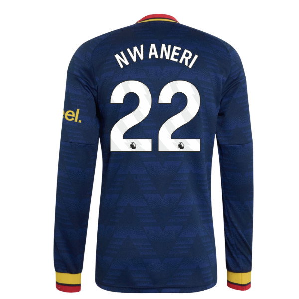 2026-2027 Arsenal Away Long Sleeve Shirt (Nwaneri 22)