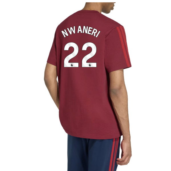 2026-2027 Arsenal DNA Tee (Burgundy) (Nwaneri 22)