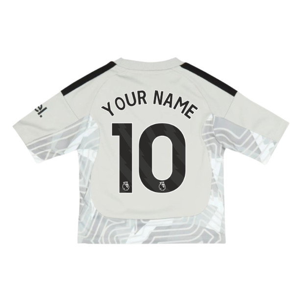 2026-2027 Arsenal Home Goalkeeper Mini Kit (Grey) (Your Name)