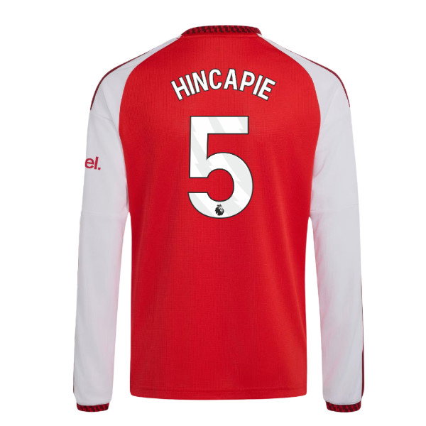 2026-2027 Arsenal Home Long Sleeve Shirt (Kids) (Hincapie 5)