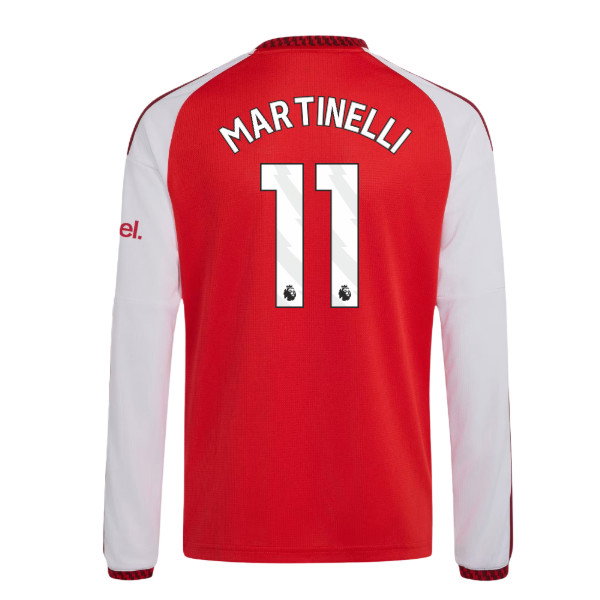 2026-2027 Arsenal Home Long Sleeve Shirt (Kids) (Martinelli 11)