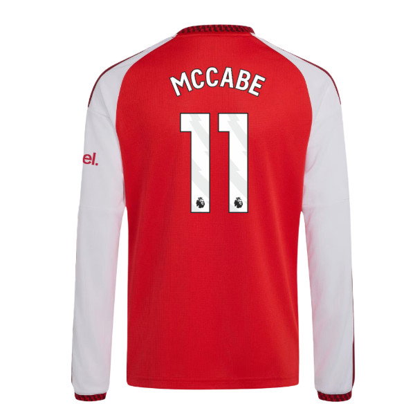 2026-2027 Arsenal Home Long Sleeve Shirt (Kids) (McCabe 11)