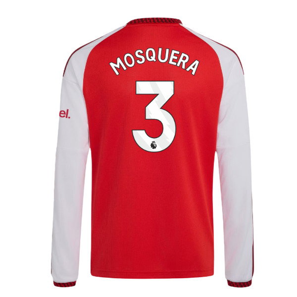 2026-2027 Arsenal Home Long Sleeve Shirt (Kids) (Mosquera 3)
