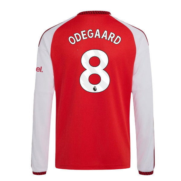 2026-2027 Arsenal Home Long Sleeve Shirt (Kids) (Odegaard 8)