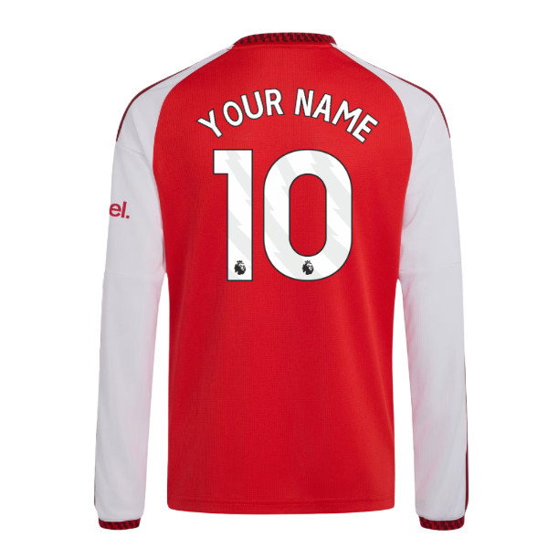 2026-2027 Arsenal Home Long Sleeve Shirt (Kids) (Your Name)