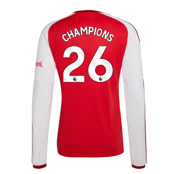 2026-2027 Arsenal Long Sleeve Home Shirt (Champions 26)