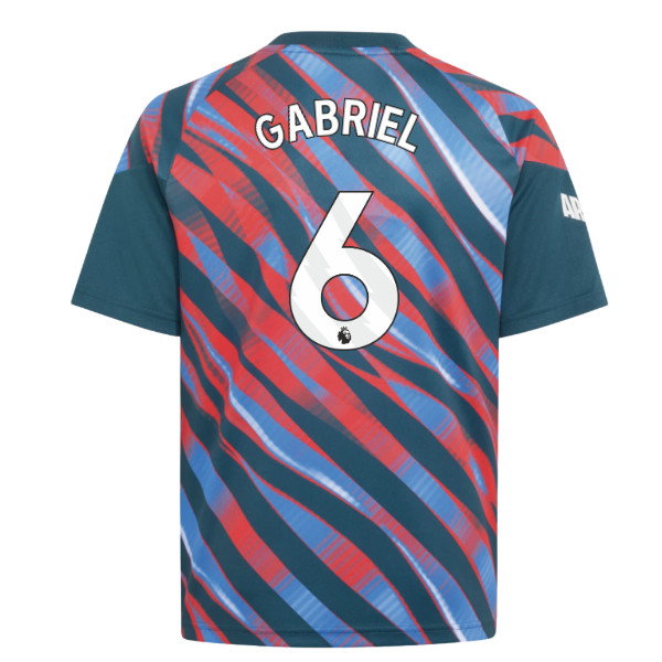 2026-2027 Arsenal Pre-Match Shirt (Utility Green) - Kids (Gabriel 6)