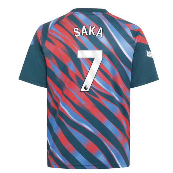 2026-2027 Arsenal Pre-Match Shirt (Utility Green) - Kids (Saka 7)