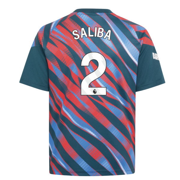 2026-2027 Arsenal Pre-Match Shirt (Utility Green) - Kids (Saliba 2)
