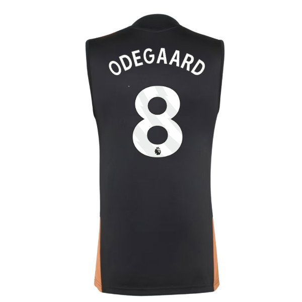 2026-2027 Arsenal Training Sleeveless Jersey (Black) (Odegaard 8)