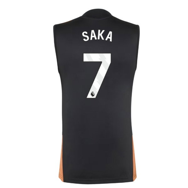 2026-2027 Arsenal Training Sleeveless Jersey (Black) (Saka 7)