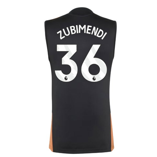2026-2027 Arsenal Training Sleeveless Jersey (Black) (Zubimendi 36)
