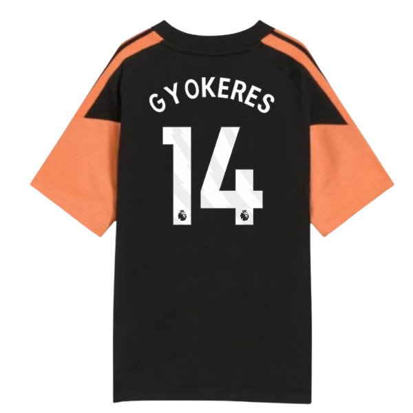 2026-2027 Arsenal Training Tee (Black) - Kids (Gyokeres 14)