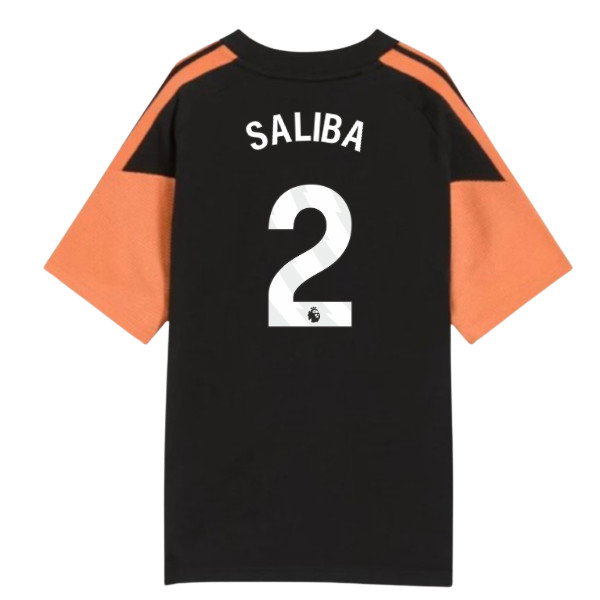 2026-2027 Arsenal Training Tee (Black) - Kids (Saliba 2)