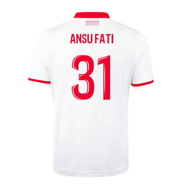 2026-2027 AS Monaco Home Shirt (Kids) (Ansu Fati 31)