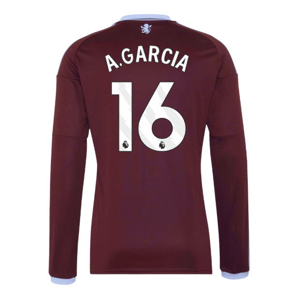 2026-2027 Aston Villa Long Sleeve Home Shirt (A.Garcia 16)