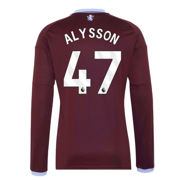 2026-2027 Aston Villa Long Sleeve Home Shirt (Alysson 47)