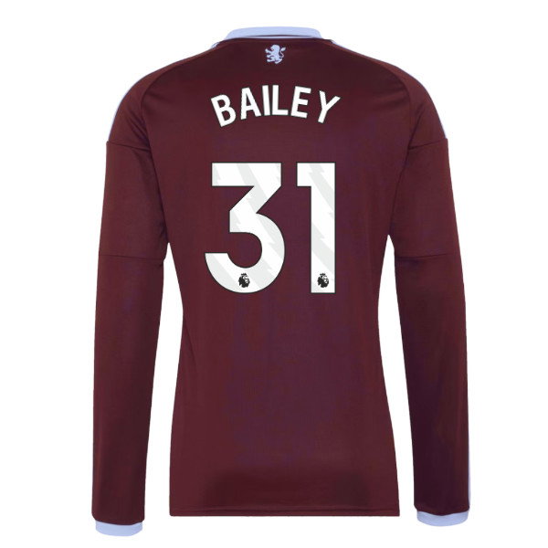 2026-2027 Aston Villa Long Sleeve Home Shirt (Bailey 31)