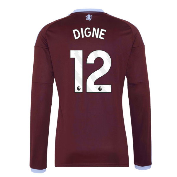 2026-2027 Aston Villa Long Sleeve Home Shirt (Digne 12)