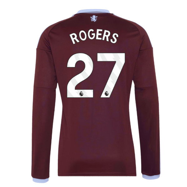 2026-2027 Aston Villa Long Sleeve Home Shirt (Rogers 27)