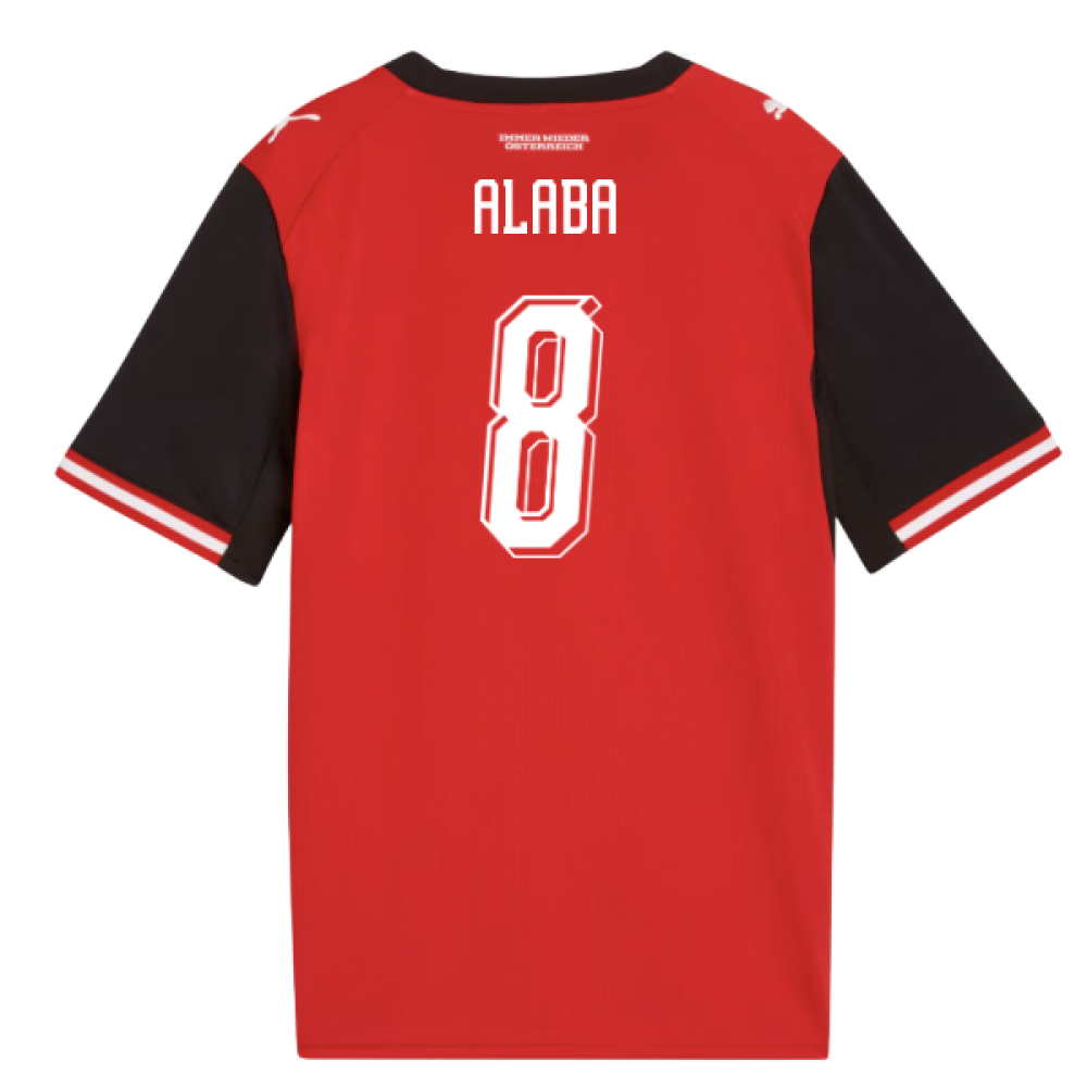 2026-2027 Austria Home Shirt (Kids) (Alaba 8)