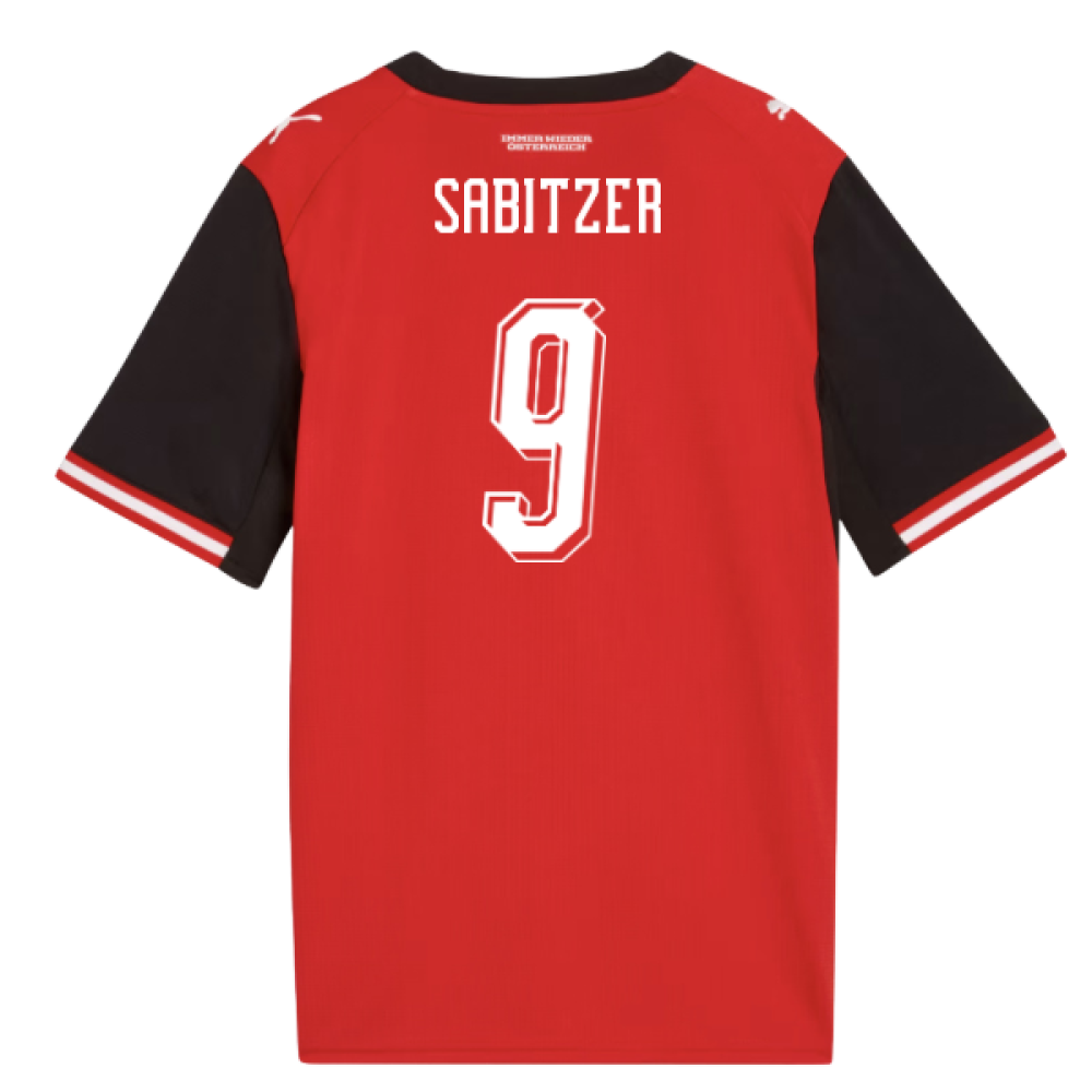 2026-2027 Austria Home Shirt (Kids) (Sabitzer 9)