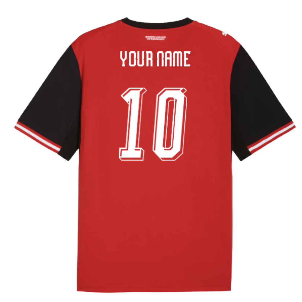 2026-2027 Austria Home Shirt (Your Name)