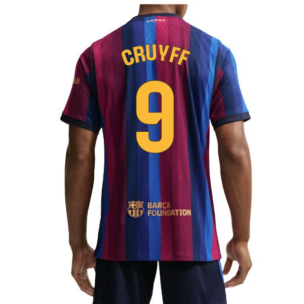 2026-2027 Barcelona Authentic Aero-Fit Match Home Shirt (Cruyff 9)