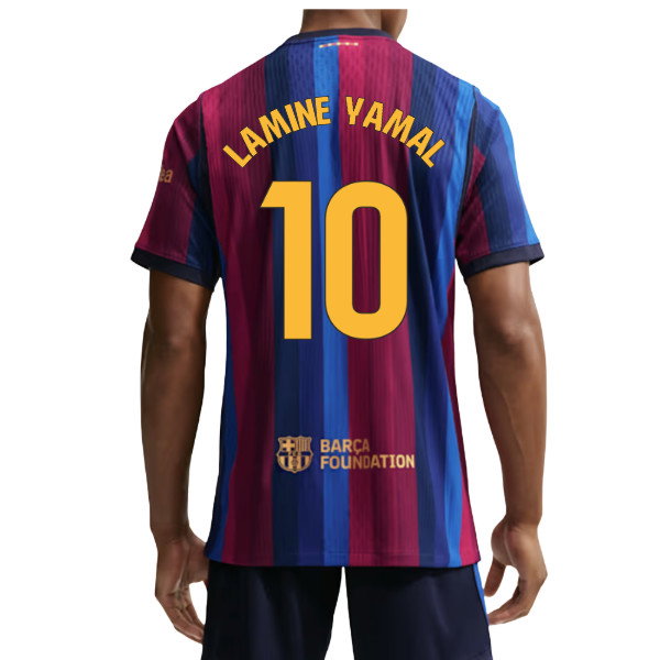 2026-2027 Barcelona Authentic Aero-Fit Match Home Shirt (Lamine Yamal 10)