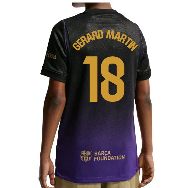 2026-2027 Barcelona Away Shirt (Kids) (Gerard Martin 18)