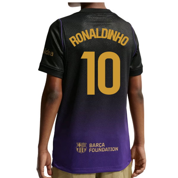 2026-2027 Barcelona Away Shirt (Kids) (Ronaldinho 10)