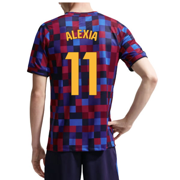 2026-2027 Barcelona Home Pre Match Top (Noble Red/Blue) (Alexia 11)