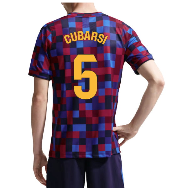 2026-2027 Barcelona Home Pre Match Top (Noble Red/Blue) (Cubarsi 5)