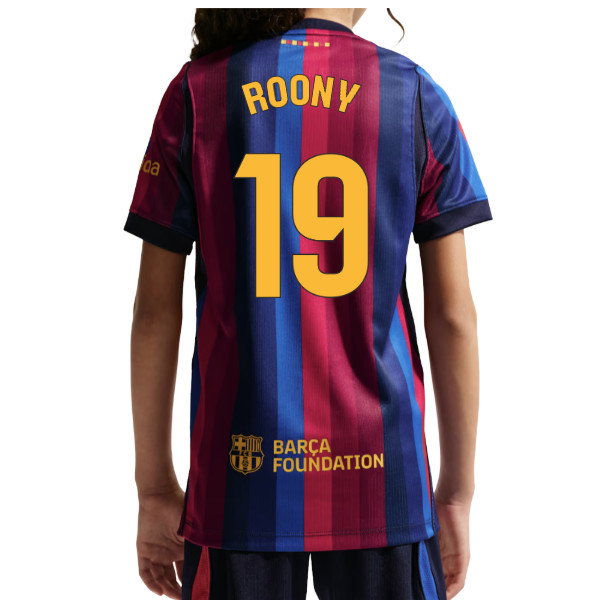 2026-2027 Barcelona Home Shirt (Kids) (Roony 19)
