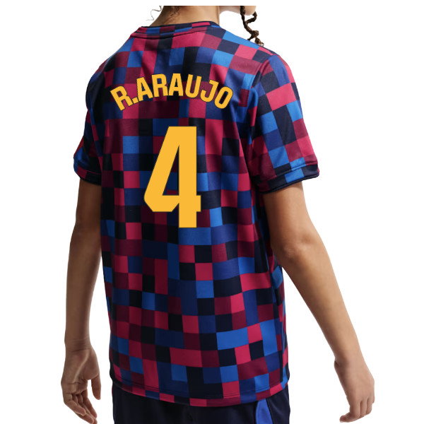2026-2027 Barcelona Pre Match Shirt (Kids) (R.Araujo 4)