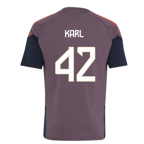 2026-2027 Bayern Munich EU Training Jersey (Shadow Fig) - Kids (Karl 42)