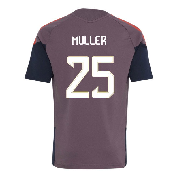 2026-2027 Bayern Munich EU Training Jersey (Shadow Fig) - Kids (Muller 25)