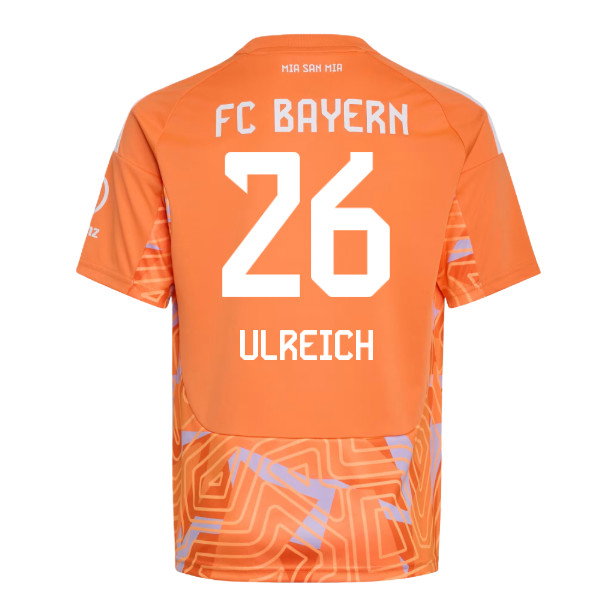 2026-2027 Bayern Munich Home Goalkeeper Shirt (Orange) - Kids (Ulreich 26)