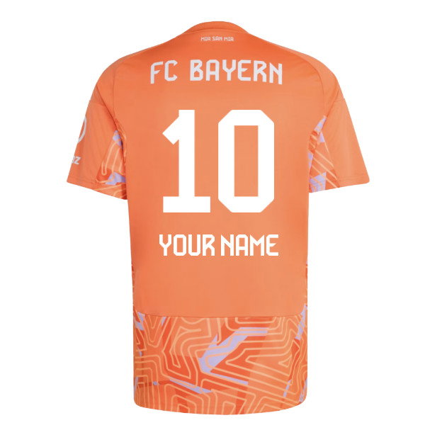 2026-2027 Bayern Munich Home Goalkeeper Shirt (Orange) (Your Name)