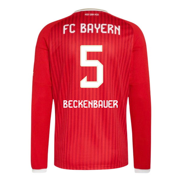 2026-2027 Bayern Munich Long Sleeve Home Shirt (Beckenbauer 5)
