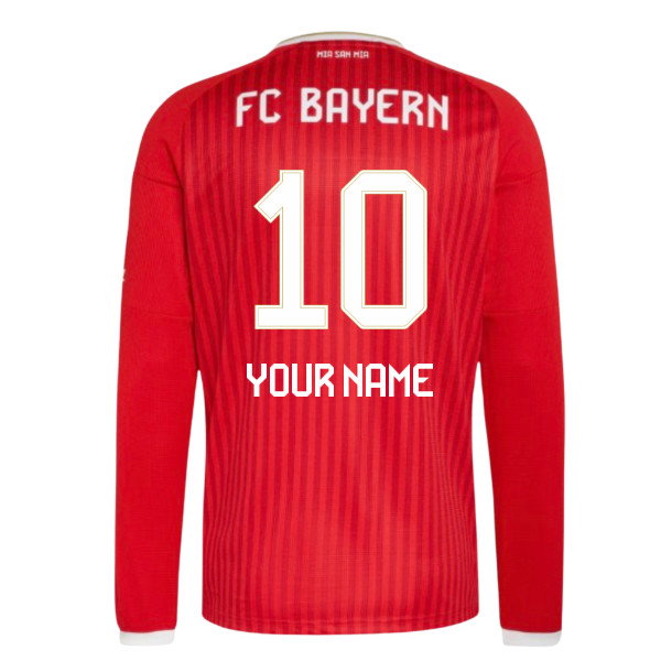 2026-2027 Bayern Munich Long Sleeve Home Shirt (Your Name)