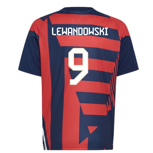 2026-2027 Bayern Munich Pre-Match Shirt (Night Indigo) - Kids (Lewandowski 9)