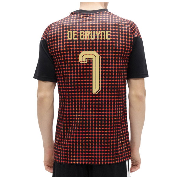 2026-2027 Belgium Home Pre-Match Shirt (Black-Red) (De Bruyne 7)